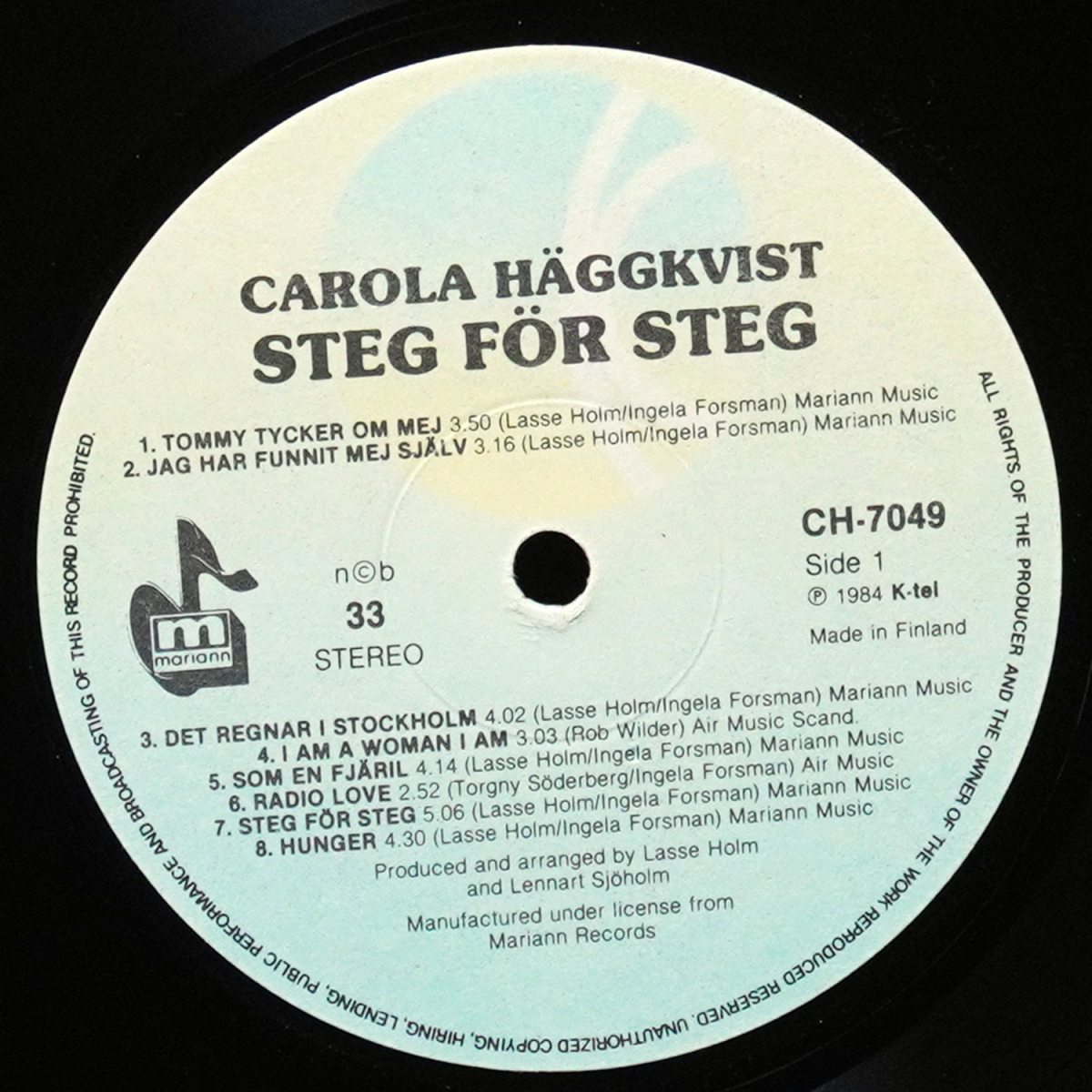LP Carola — Steg For Steg фото 2