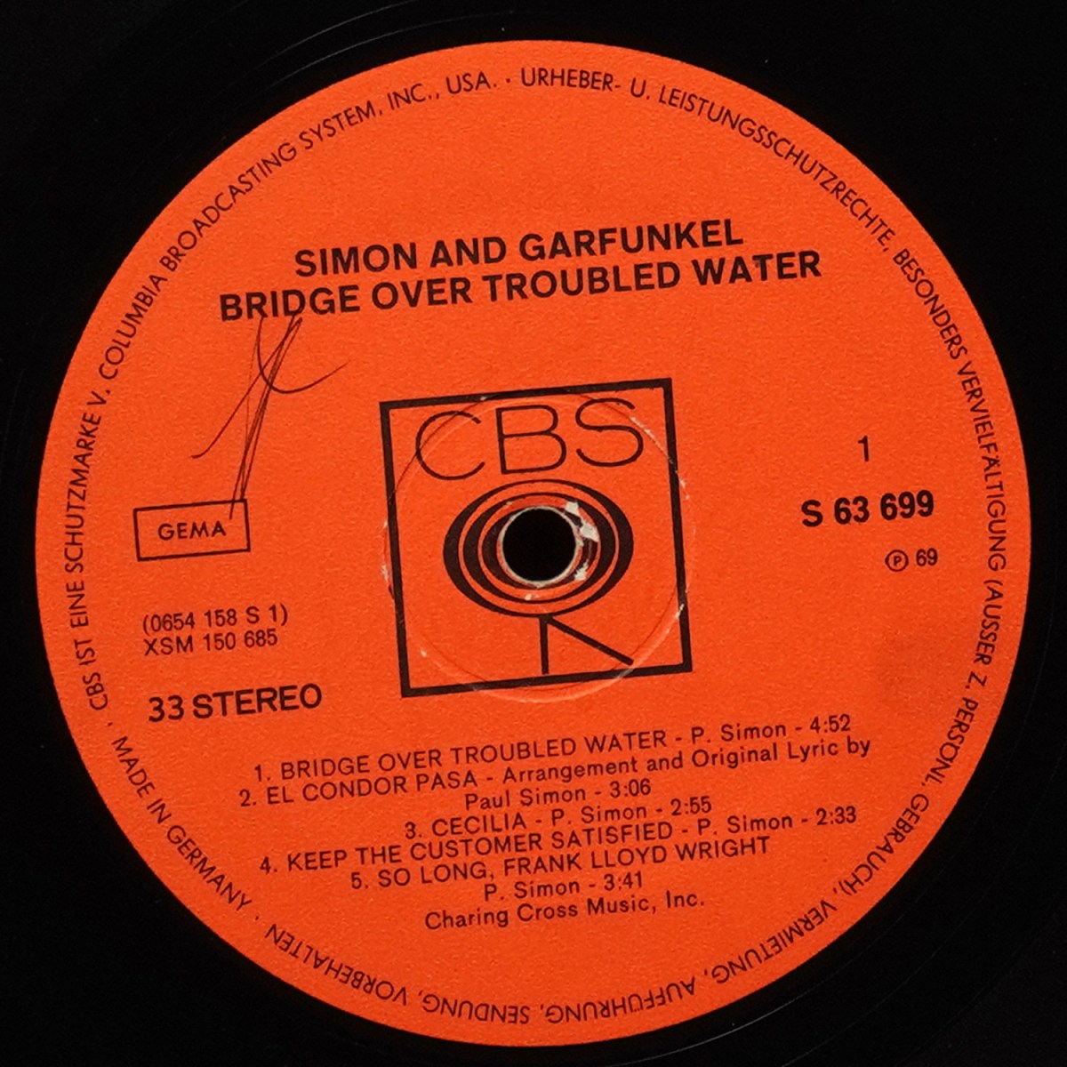 LP Simon & Garfunkel — Bridge Over Troubled Water фото 3