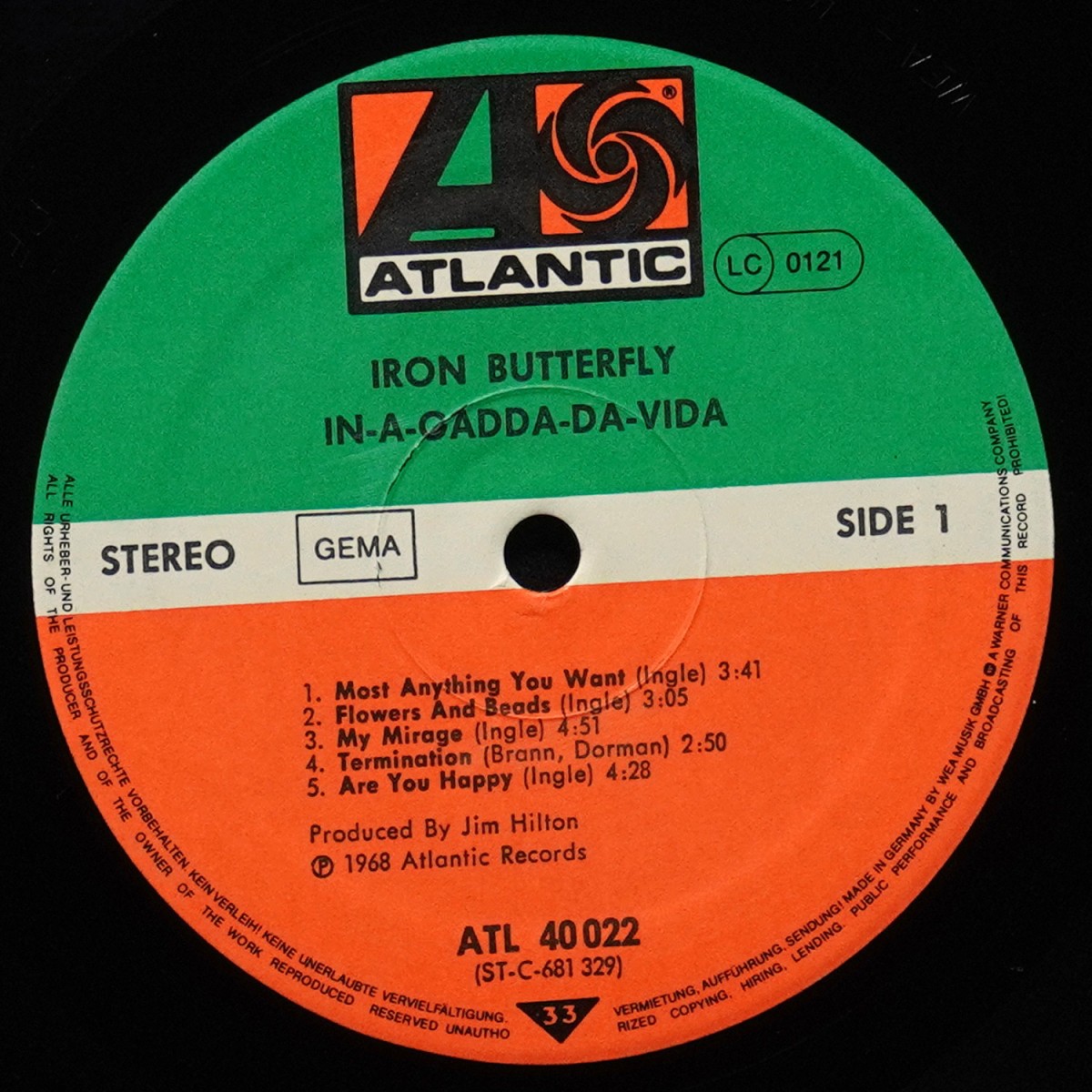 LP Iron Butterfly — In-A-Gadda-Da-Vida фото 2
