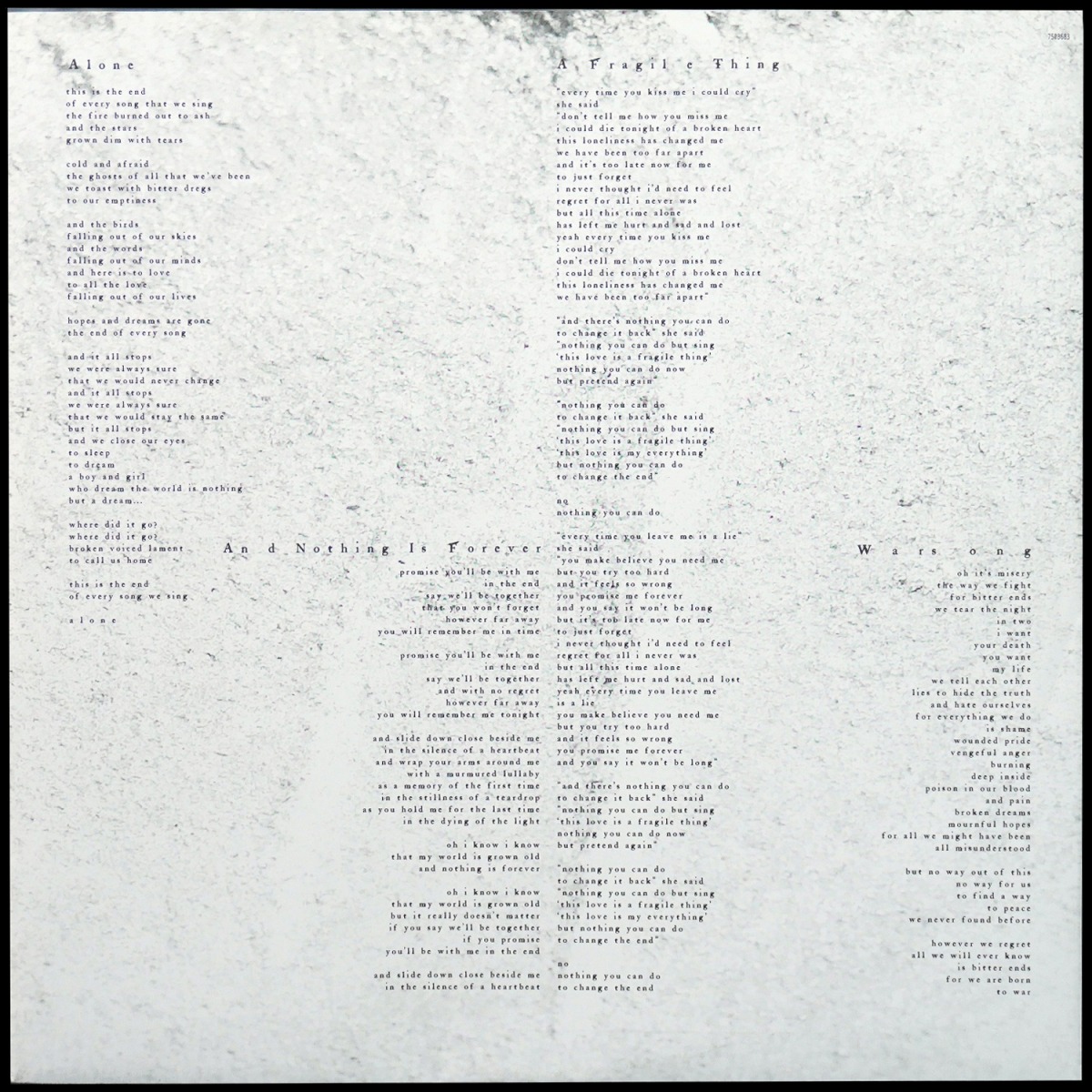 LP Cure — Songs Of A Lost World (цветной винил) фото 4