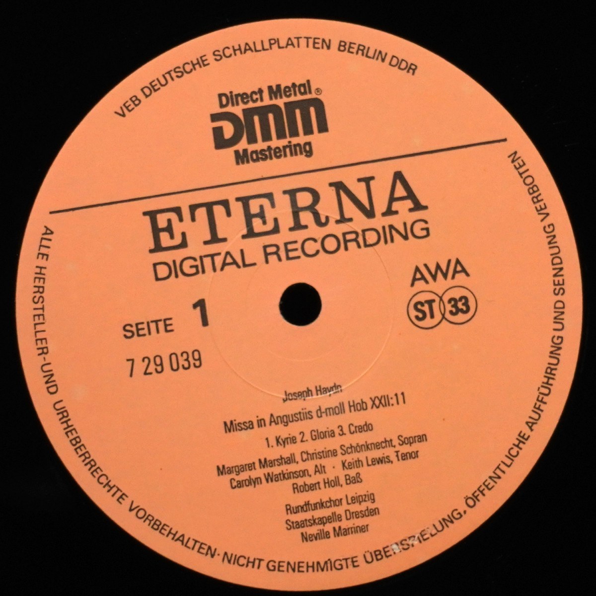 LP Neville Marriner — Haydn: Nelsonmesse фото 2