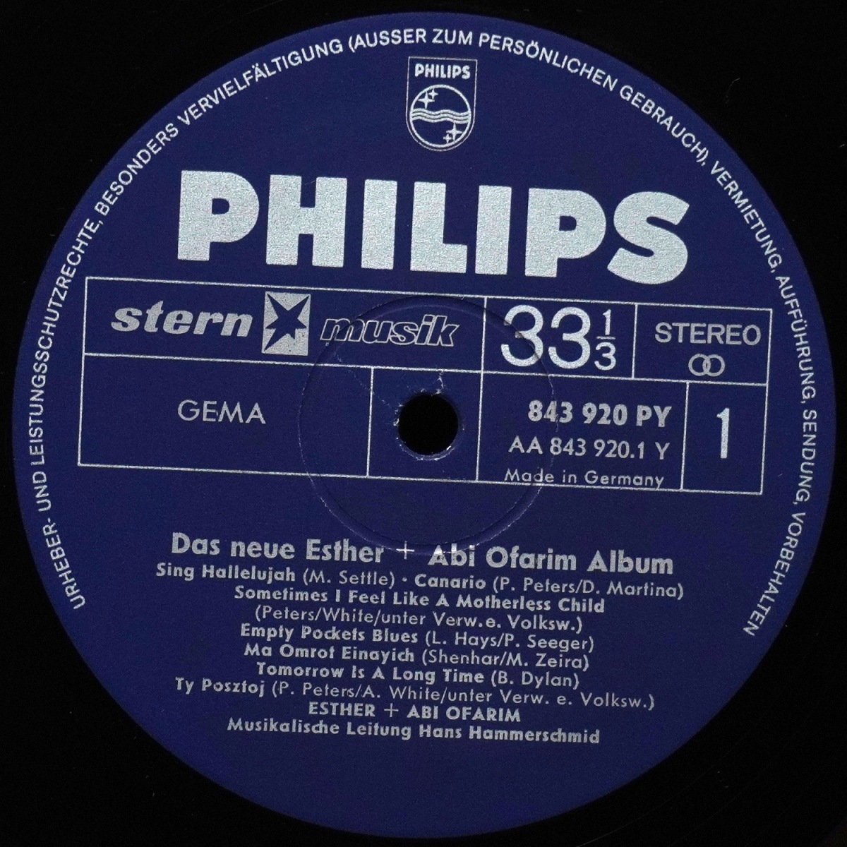 LP Esther & Abi Ofarim — Das Neue Esther & Abi Ofarim Album фото 2