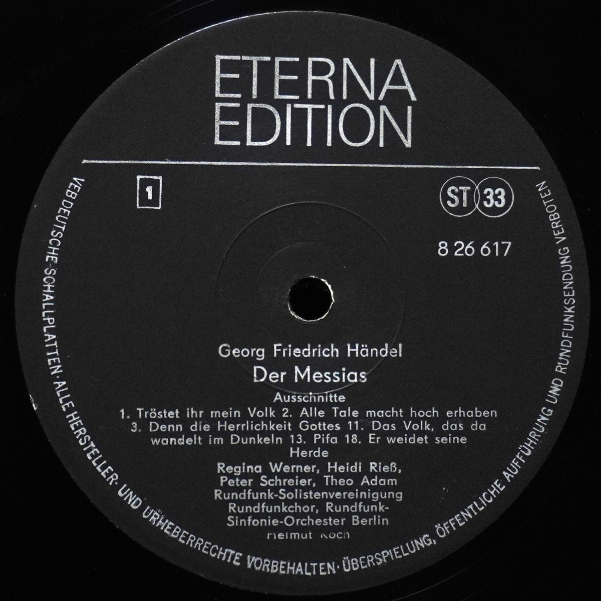 LP Helmut Koch — Handel: Der Messias, Ausschnitte фото 2