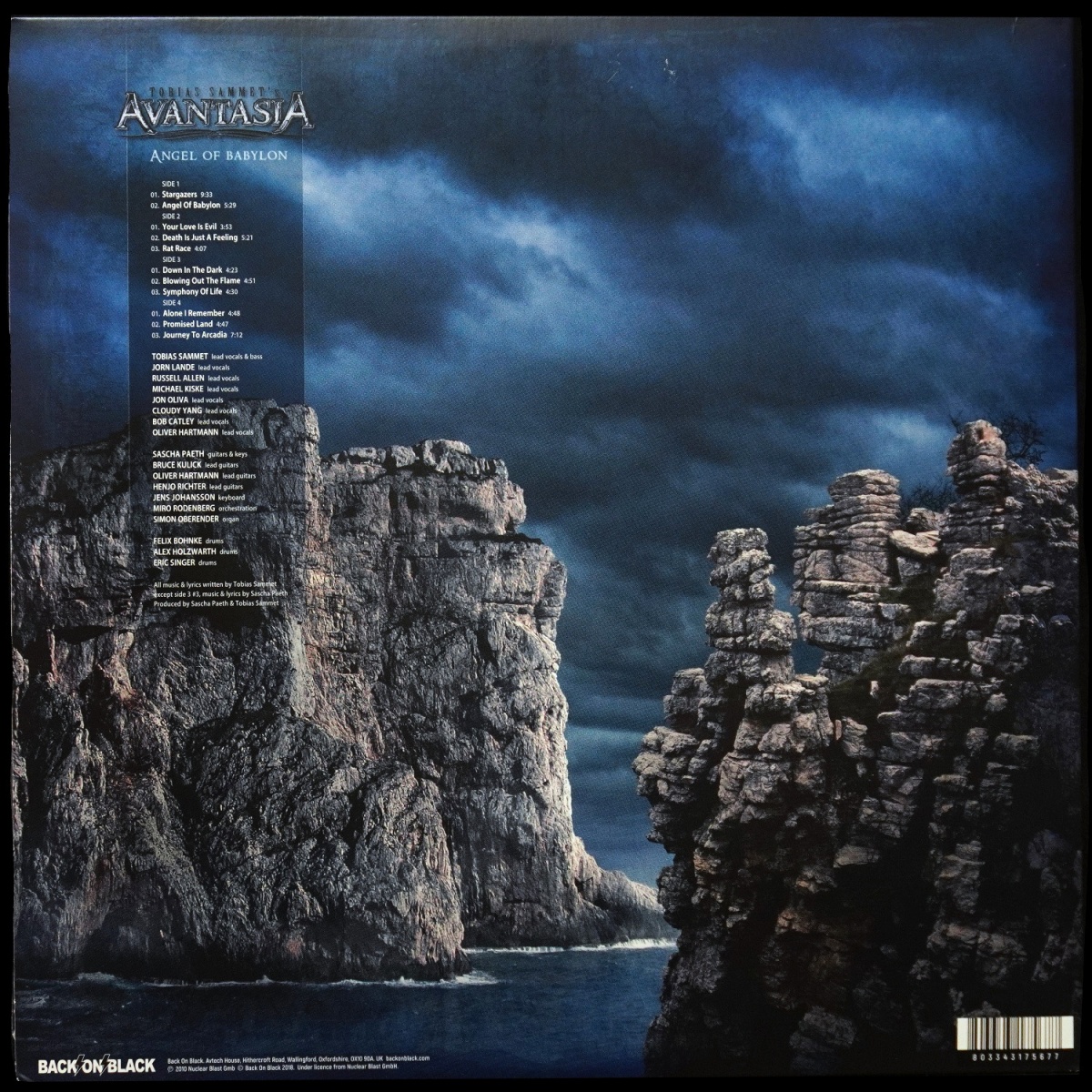 LP Tobias Sammet's Avantasia — Angel Of Babylon (2LP) фото 2