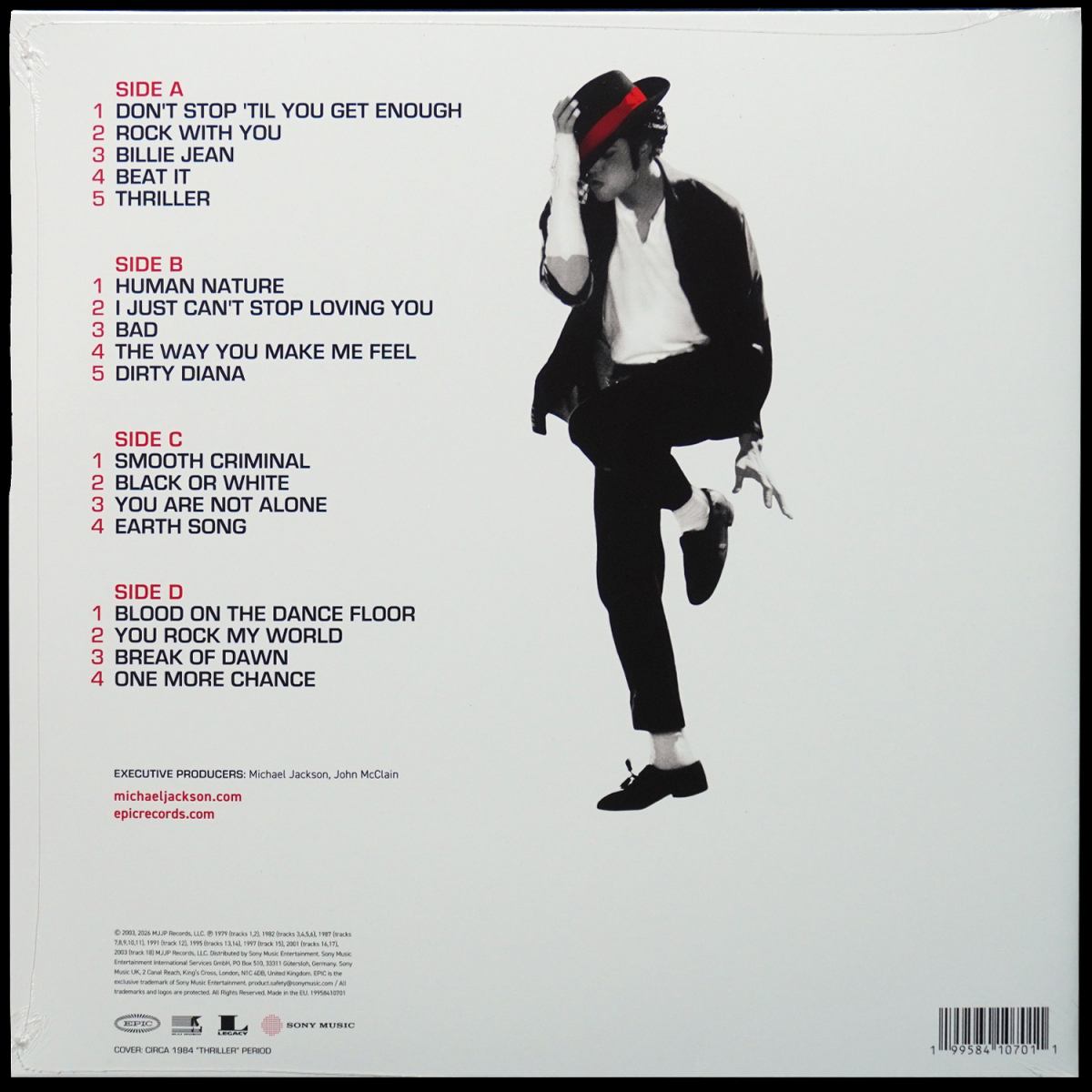 LP Michael Jackson — Number Ones (2LP, цветной винил) фото 2