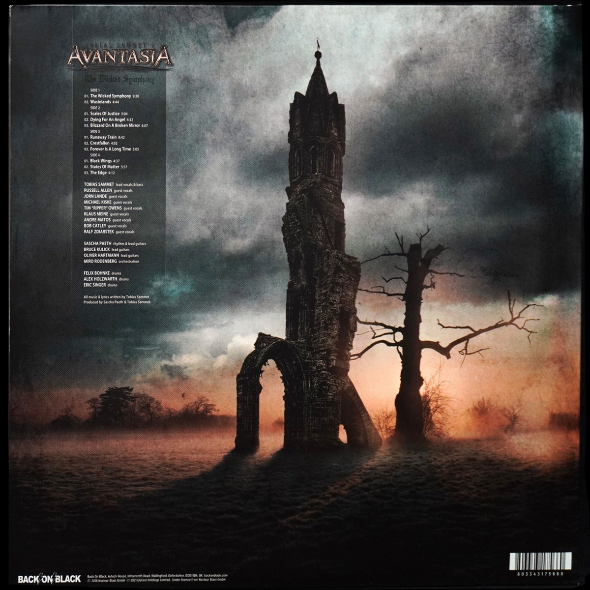 LP Tobias Sammet's Avantasia — Wicked Symphony (2LP) фото 2