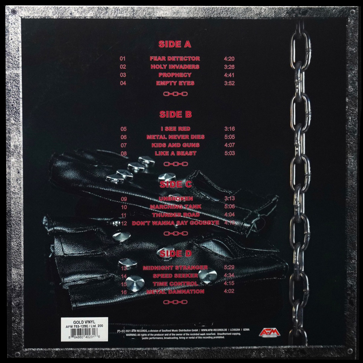 LP U.D.O. — Game Over (2LP, цветной винил) фото 2