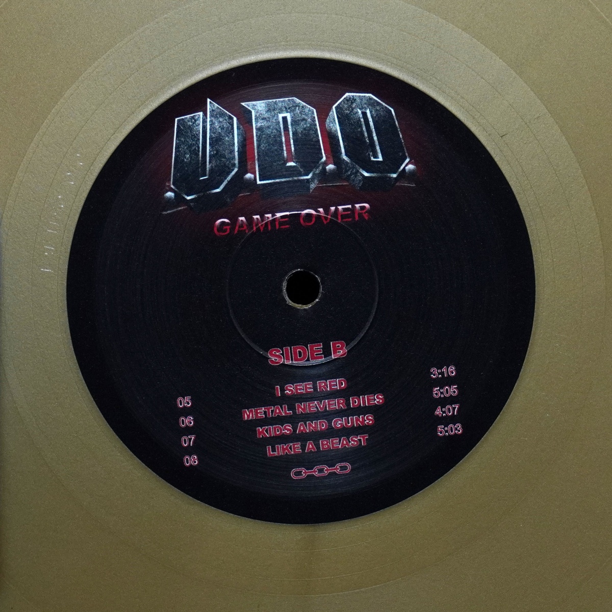 LP U.D.O. — Game Over (2LP, цветной винил) фото 6