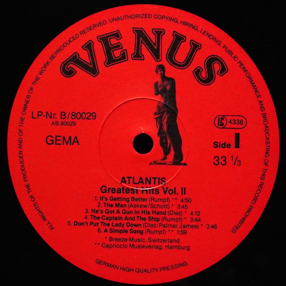 LP Atlantis — Greatest Hits Vol. Two фото 2