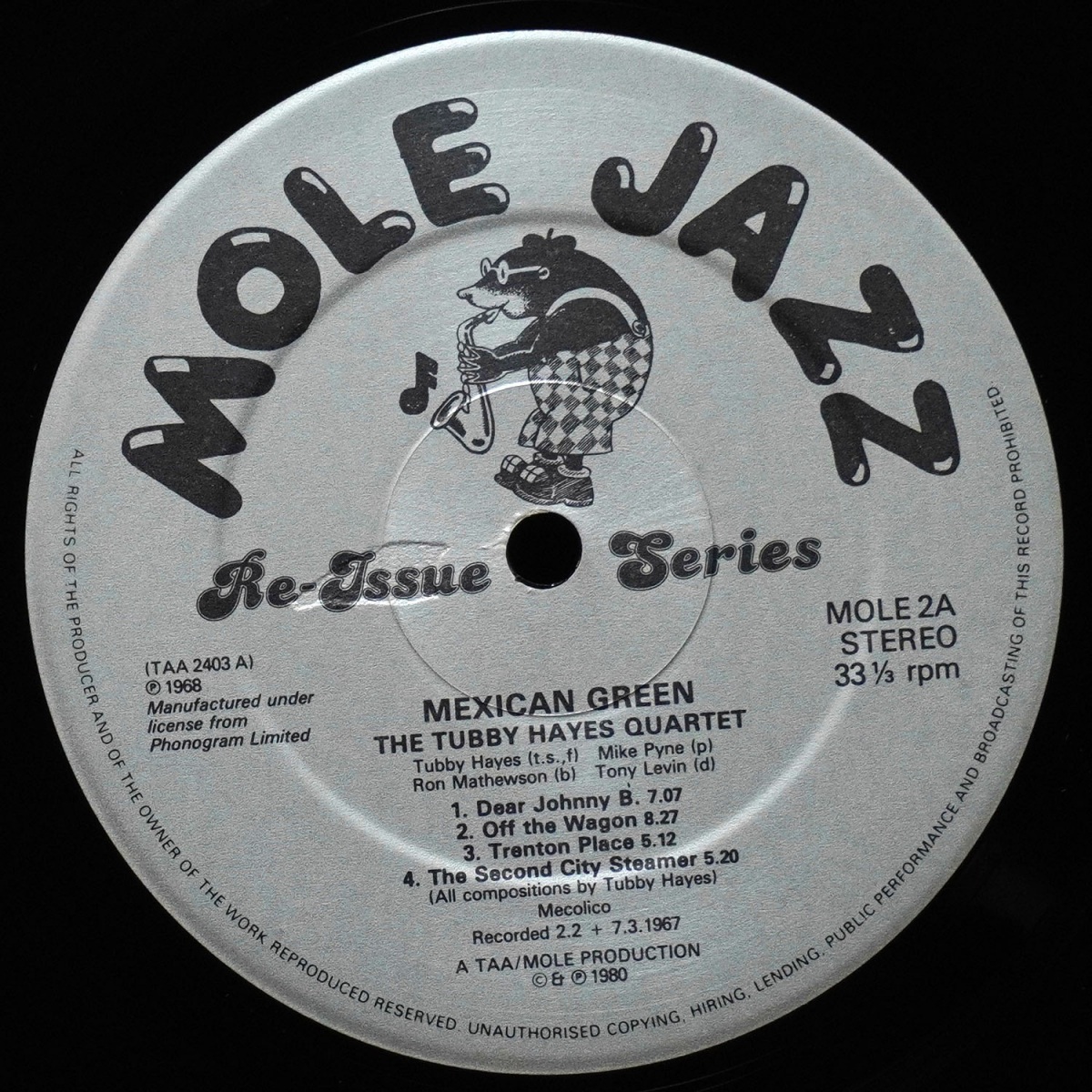LP Tubby Hayes Quartet — Mexican Green фото 3
