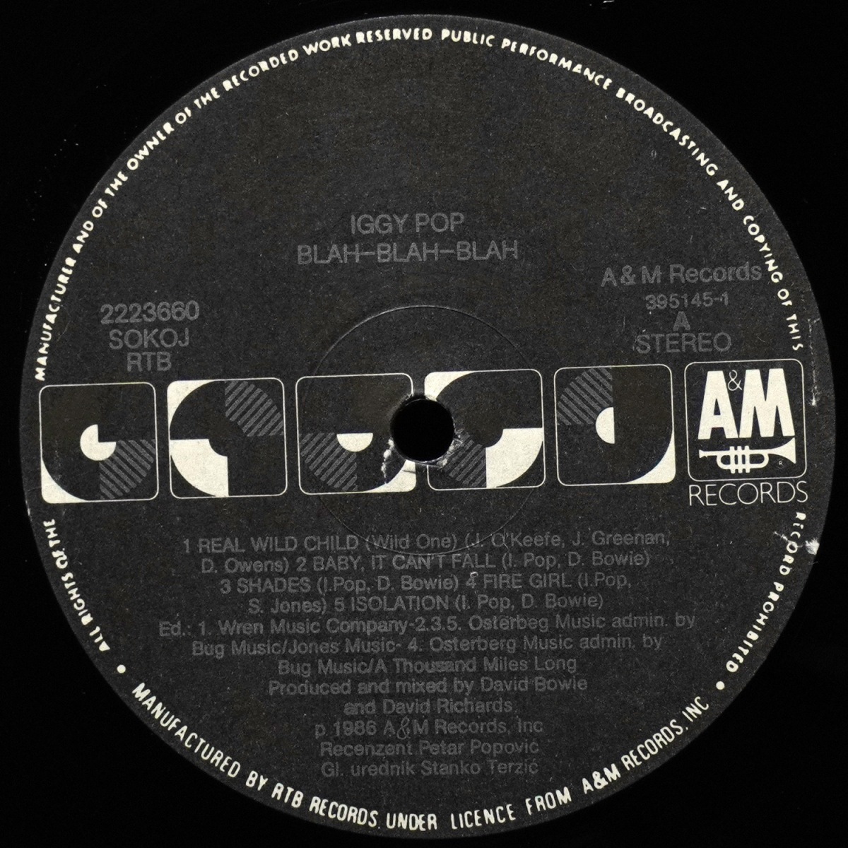 LP Iggy Pop — Blah-Blah-Blah фото 3