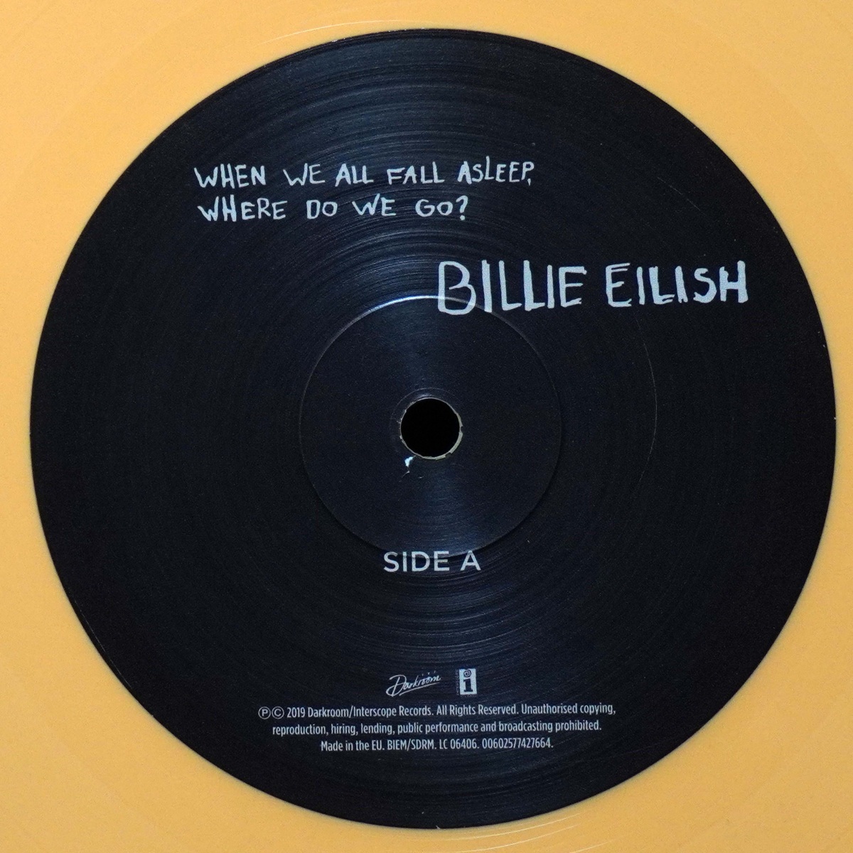 LP Billie Eilish — When We All Fall Asleep, Where Do We Go? (цветной винил) фото 3