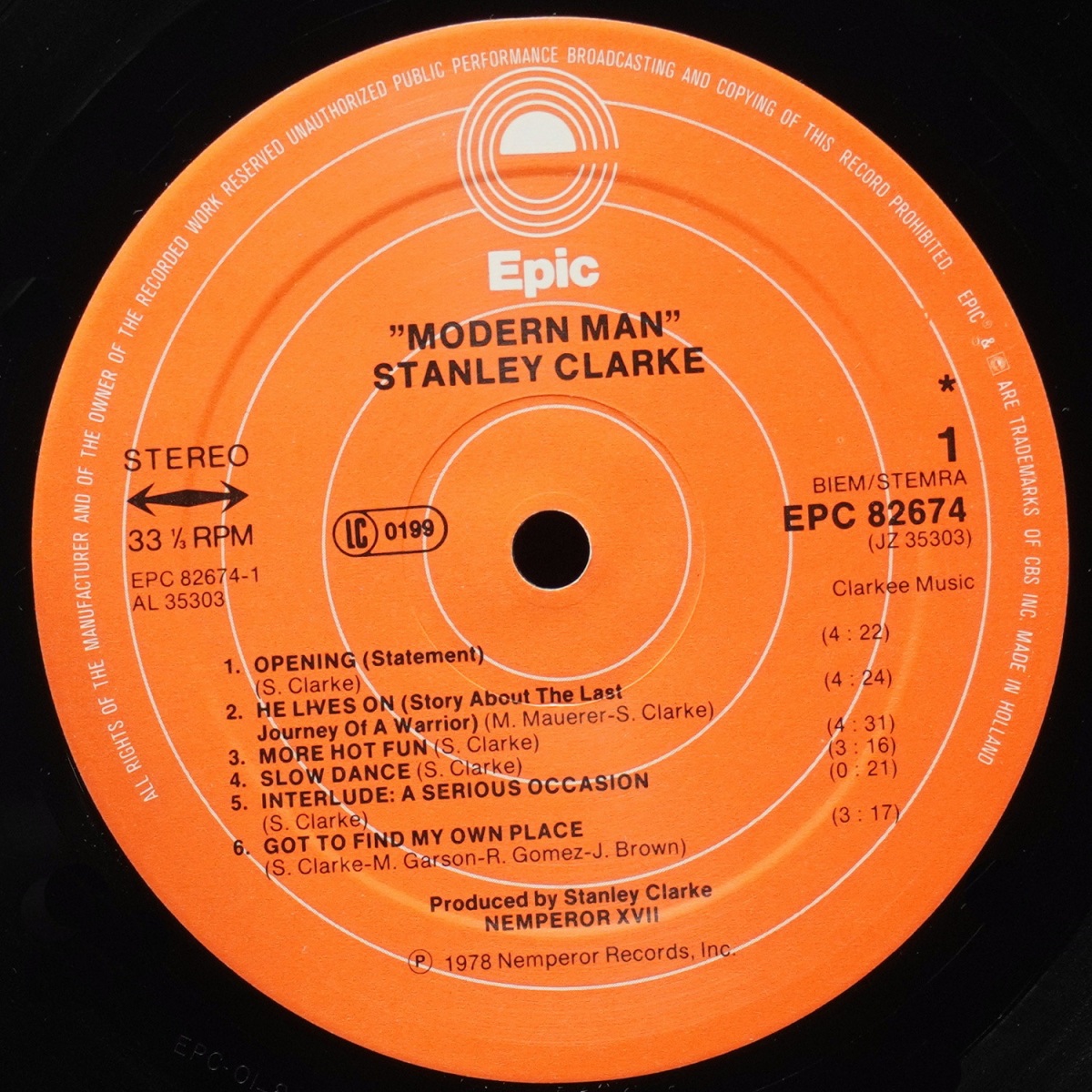 LP Stanley Clarke — Modern Man фото 2