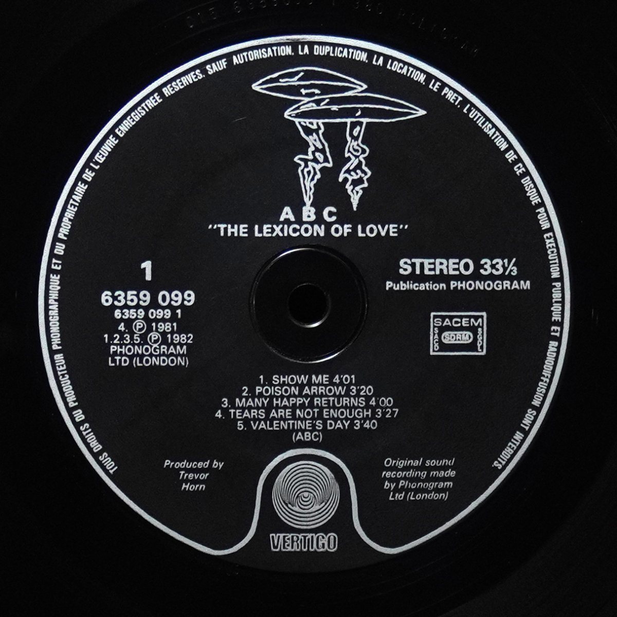 LP ABC — Lexicon Of Love фото 2