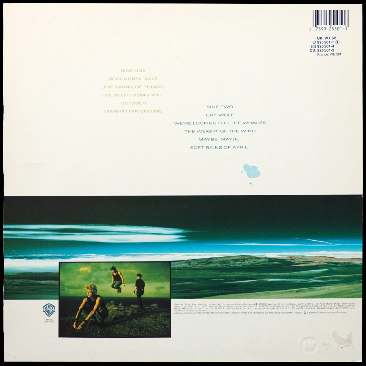 LP A-ha — Scoundrel Days фото 2