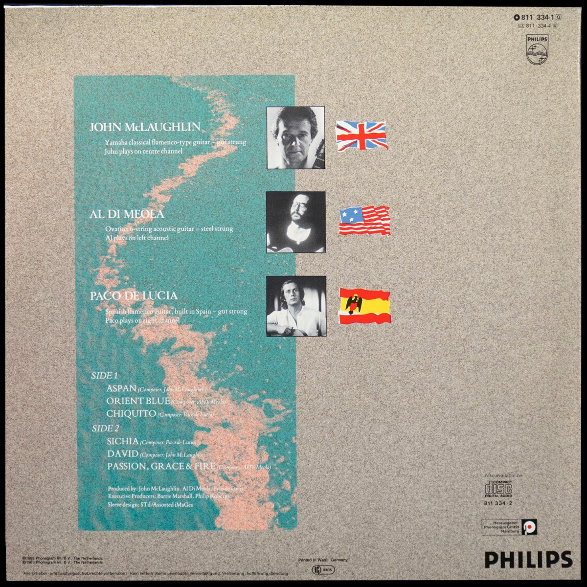 LP John McLaughlin — Passion, Grace & Fire фото 2