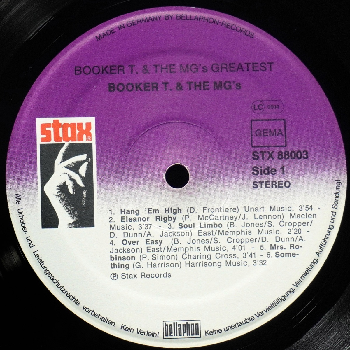 LP Booker T & The MG's — Greatest Hits фото 2