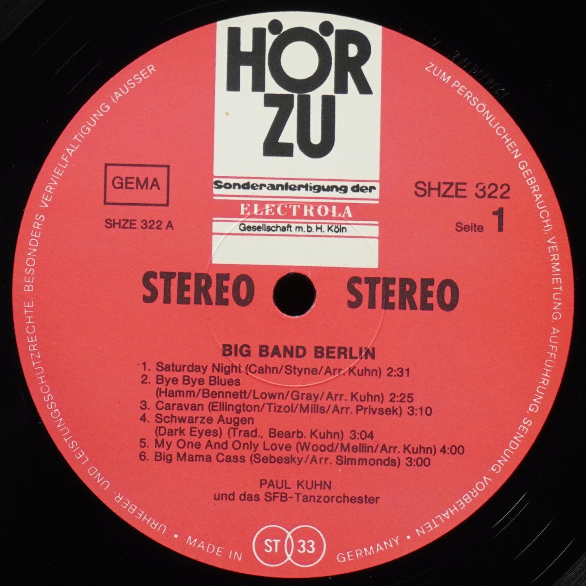 LP Paul Kuhn — Big Band Berlin фото 2