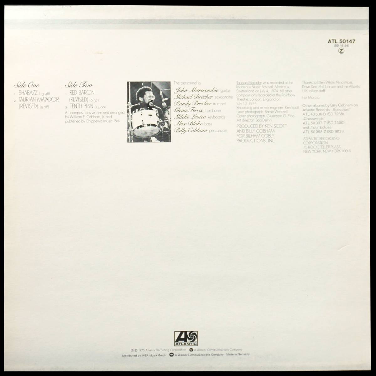 LP Billy Cobham — Shabazz фото 2