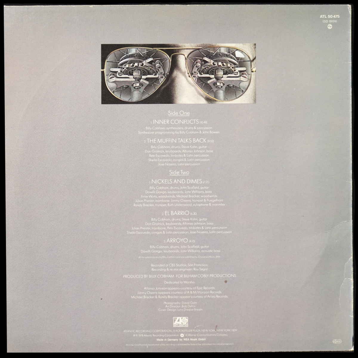 LP Billy Cobham — Inner Conflicts фото 2
