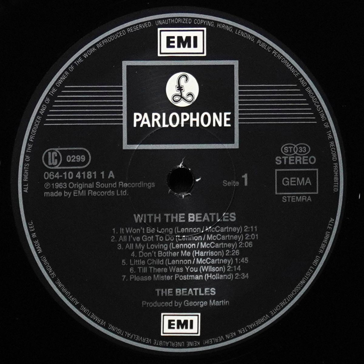 LP Beatles — With The Beatles фото 3