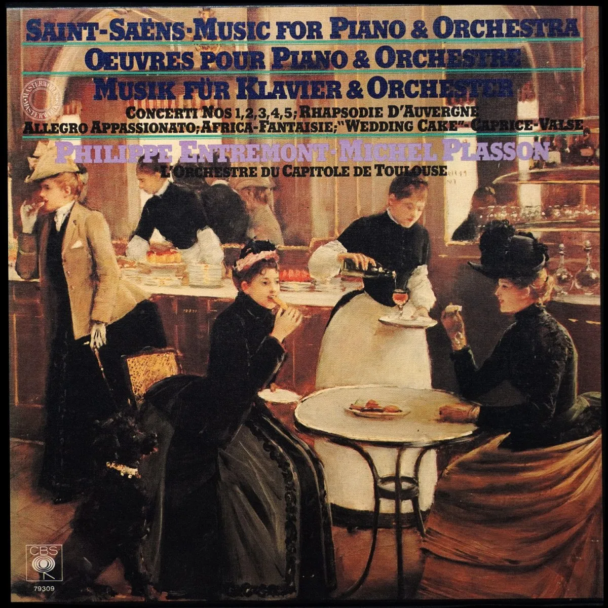 LP Philippe Entremont — Saint-Saens: Music For Piano & Orchestra=Œuvres Pour Piano & Orchestre=Musik Für Klavier Und Orchester (3LP, бокс) фото