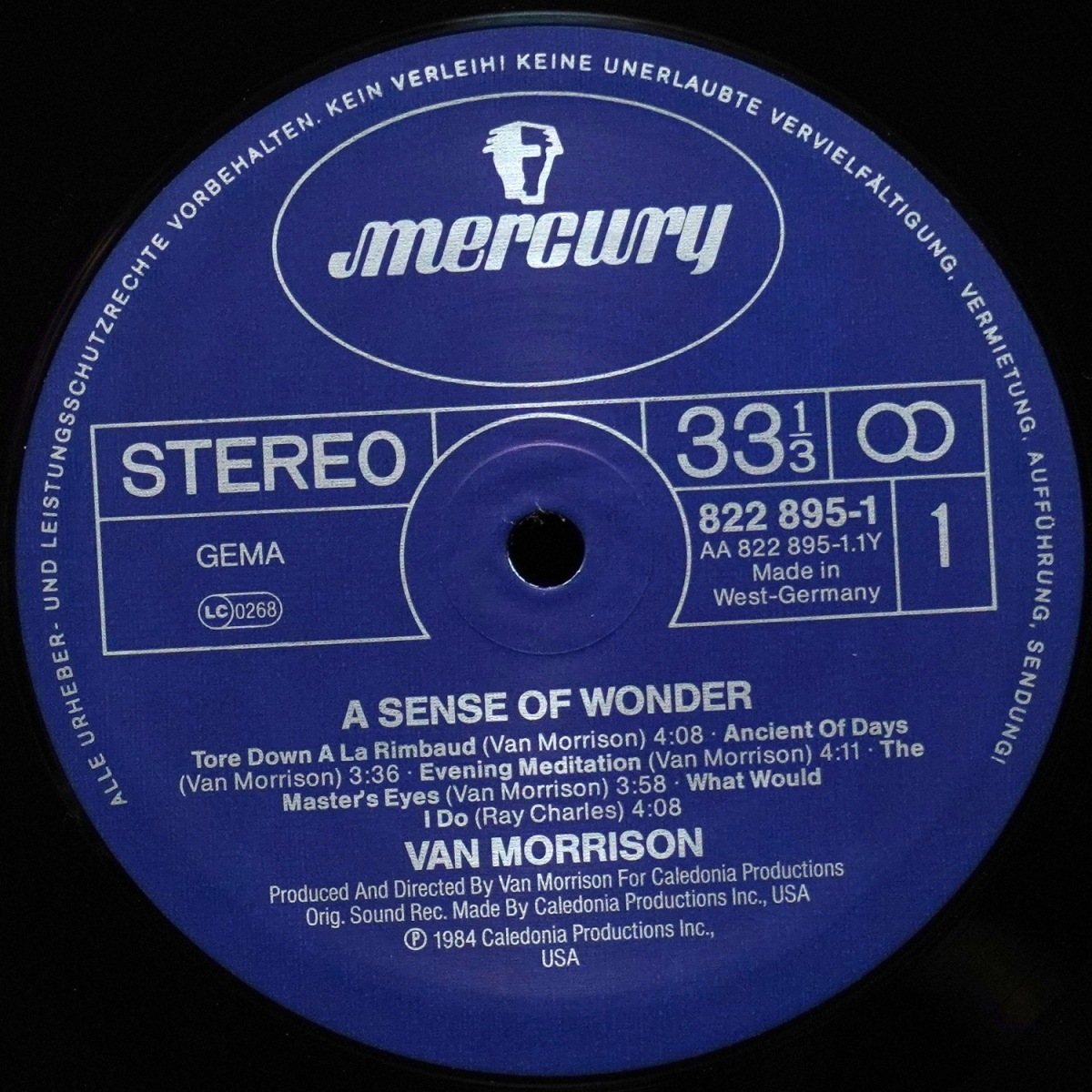 LP Van Morrison — A Sense Of Wonder фото 2