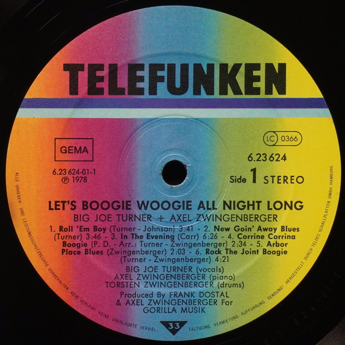 LP Big Joe Turner — Let's Boogie Woogie All Night Long фото 2