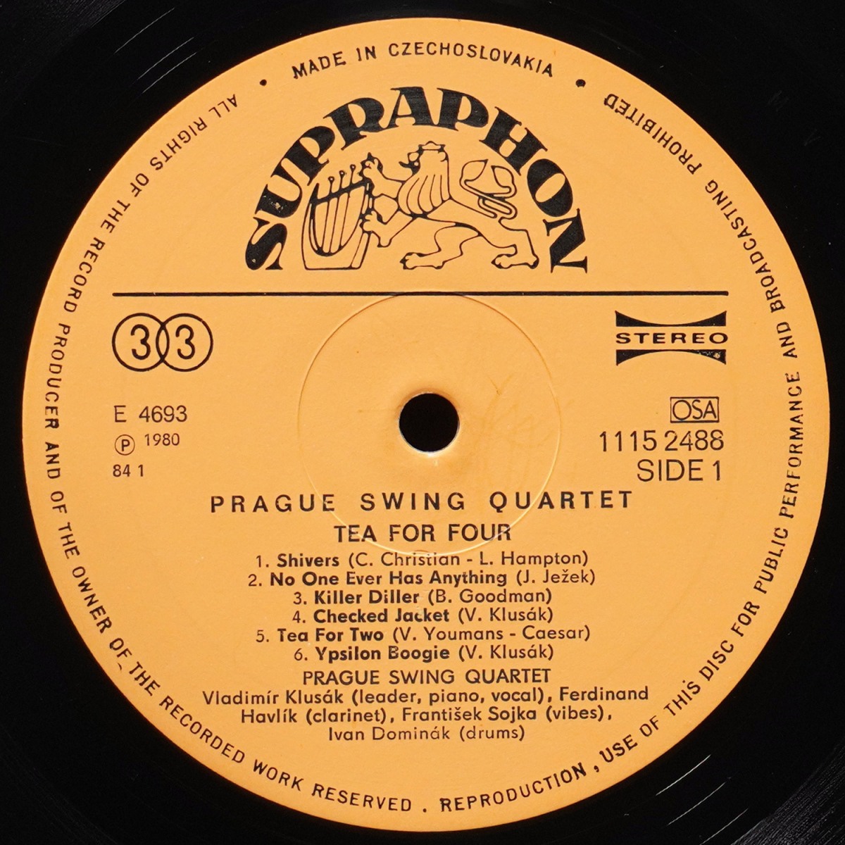 LP Prague Swing Quartet — Tea For Four фото 2