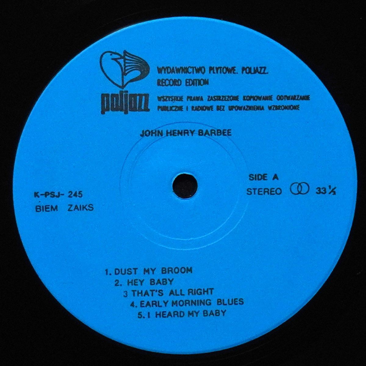 LP John Henry Barbee — I Ain't Gonna Pick No More Cotton. Blues Roots – Vol. 3 фото 2