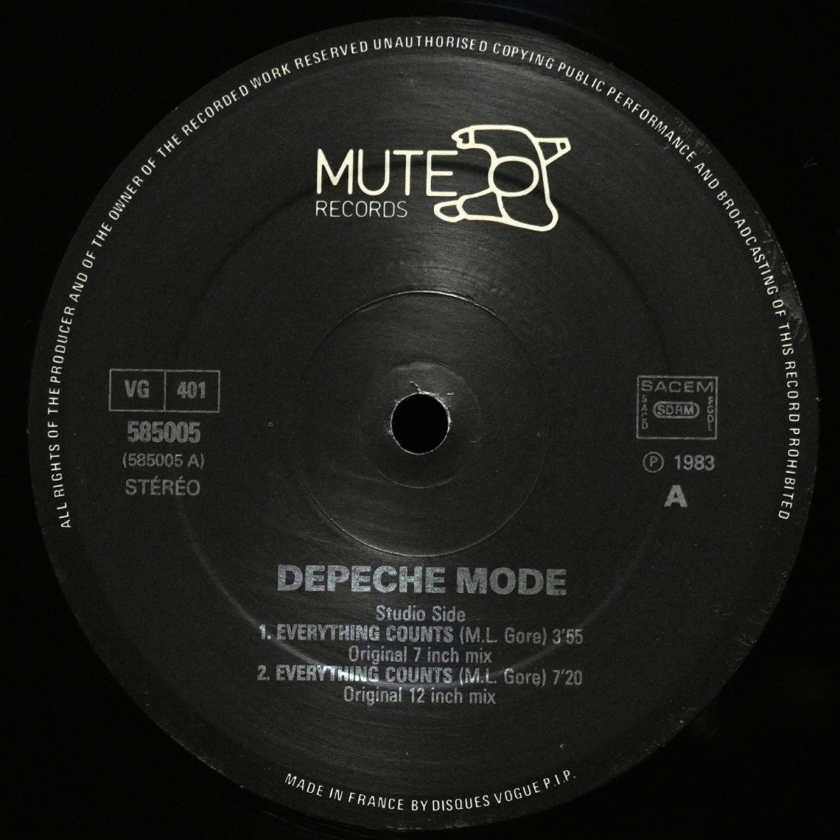 LP Depeche Mode — Everything Counts And Live Tracks (макси сингл) фото 2