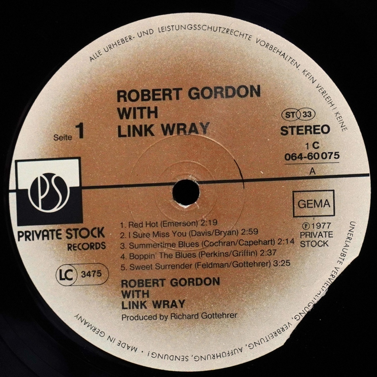LP Robert Gordon — Robert Gordon With Link Wray фото 2