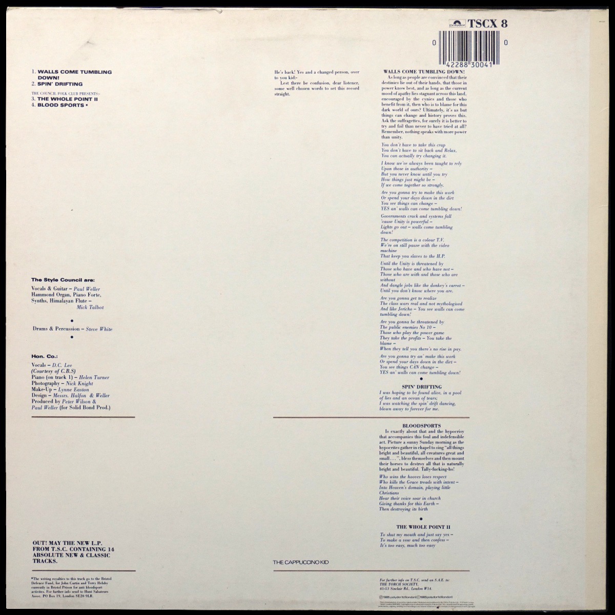 LP Style Council — Walls Come Tumbling Down! фото 3