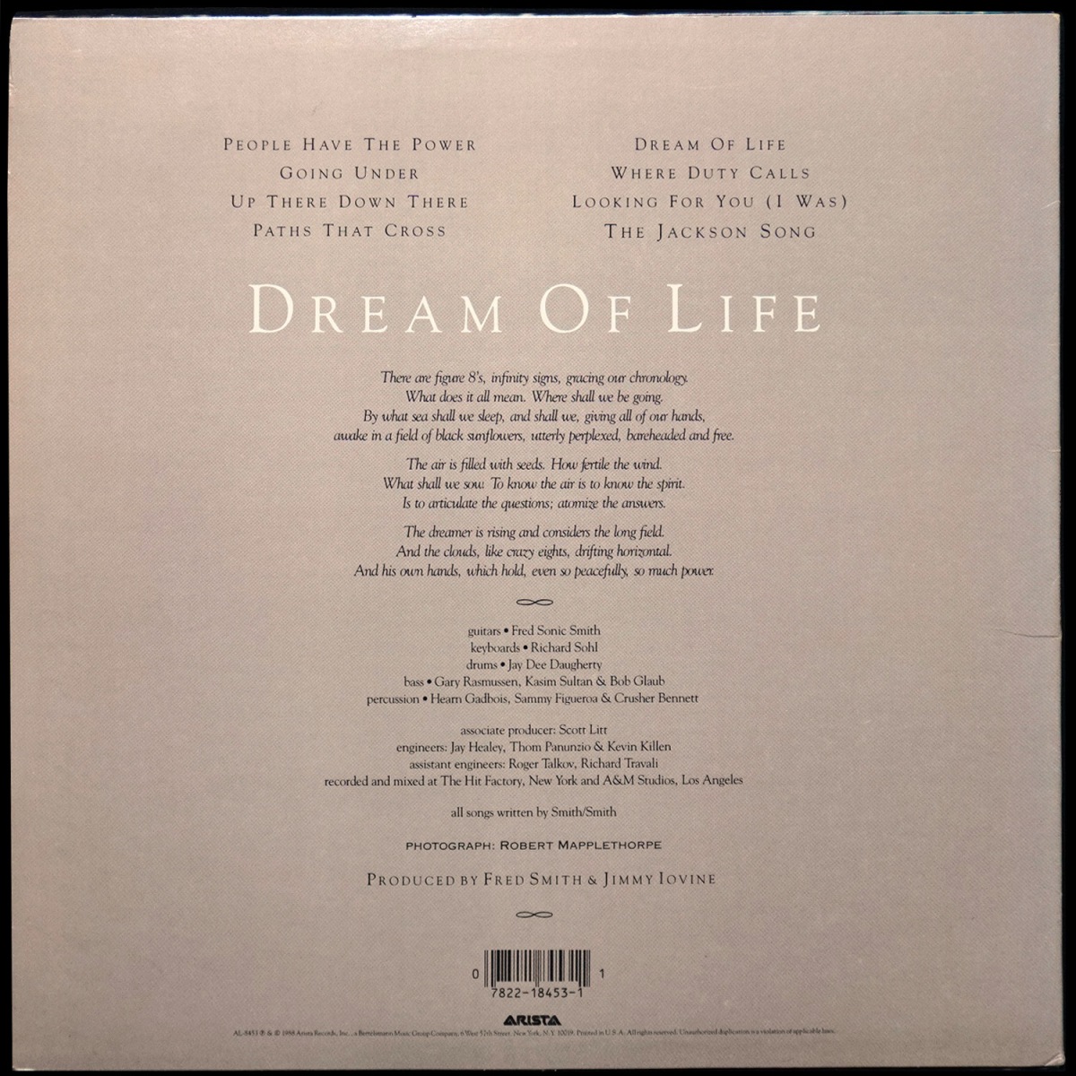 LP Patti Smith — Dream Of Life фото 3