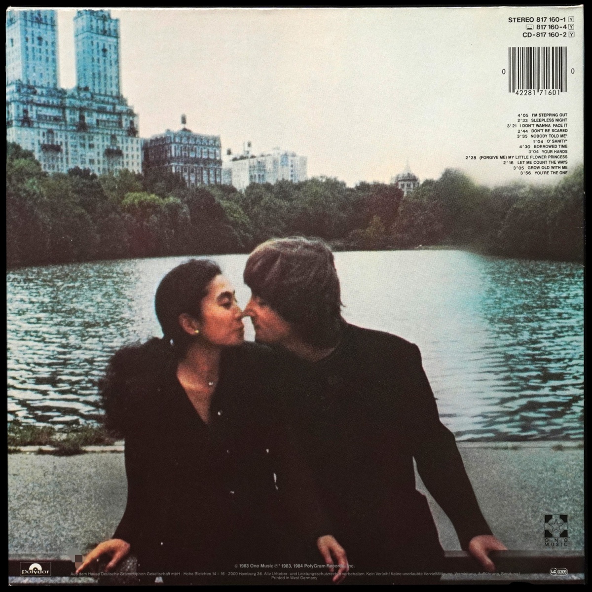 LP John Lennon & Yoko Ono — Milk And Honey фото 3