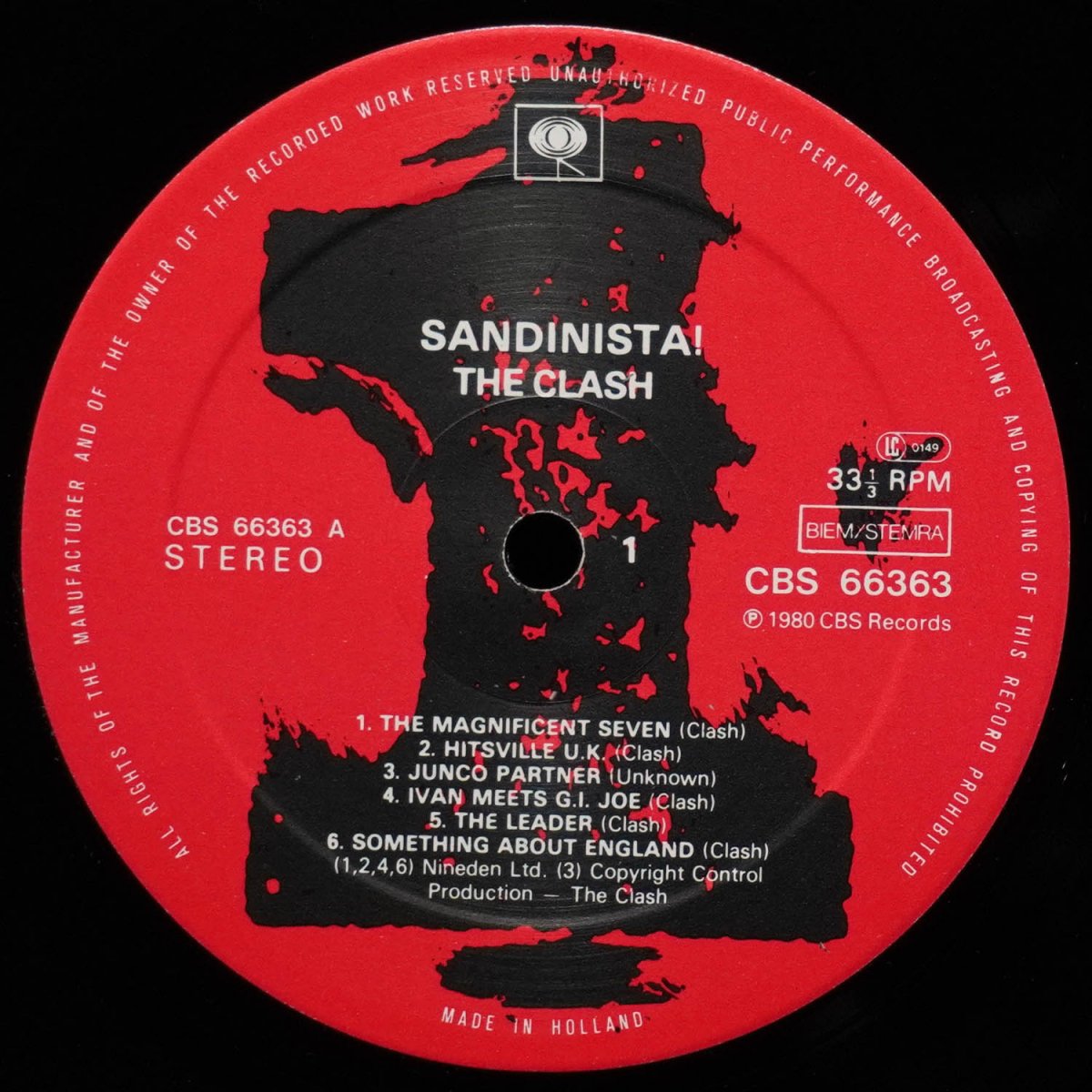 LP Clash — Sandinista! (3LP) фото 3