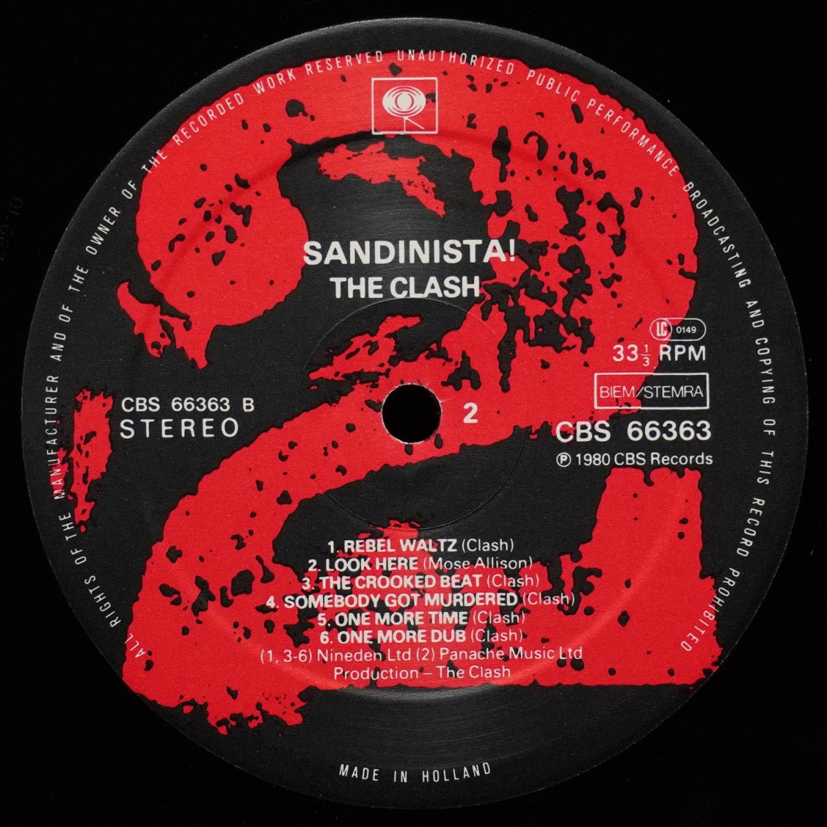 LP Clash — Sandinista! (3LP) фото 4