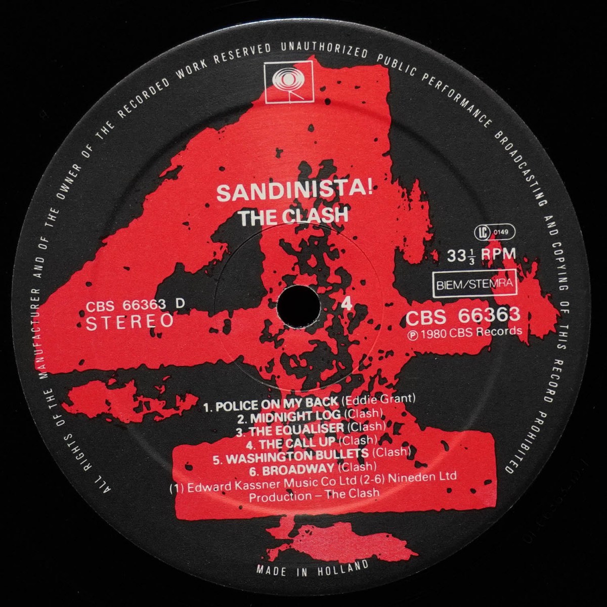 LP Clash — Sandinista! (3LP) фото 7