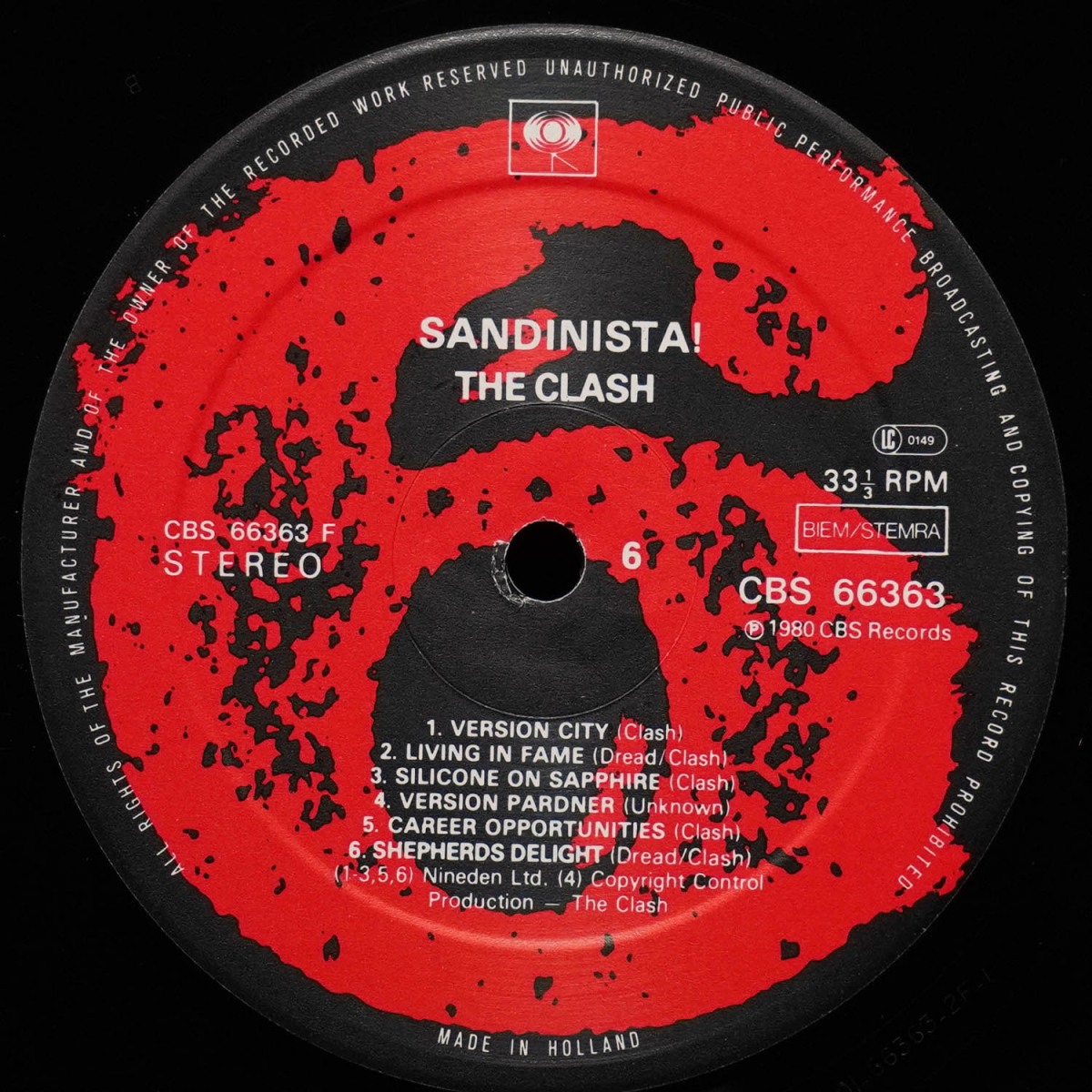 LP Clash — Sandinista! (3LP) фото 8