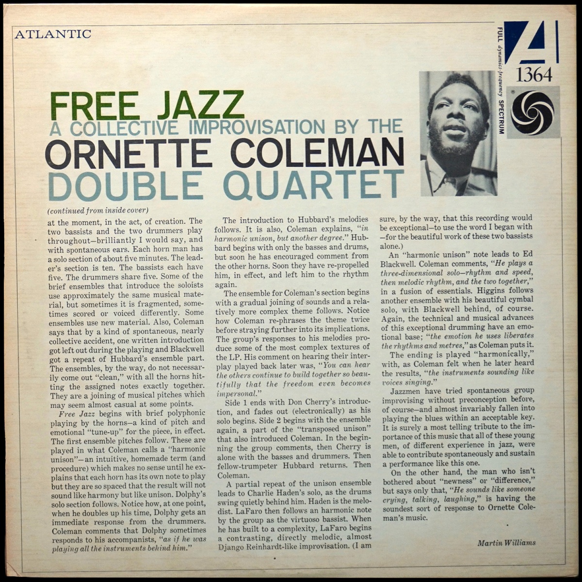 LP Ornette Coleman Double Quartet — Free Jazz - A Collective Improvisation By фото 2