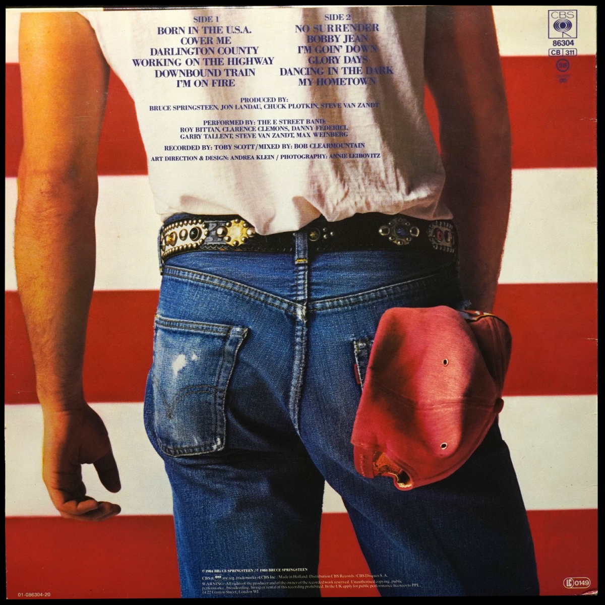 LP Bruce Springsteen — Born In The U.S.A. фото 2