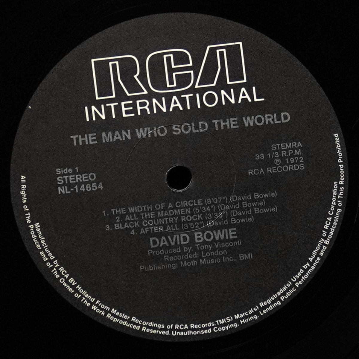 LP David Bowie — Man Who Sold The World фото 3