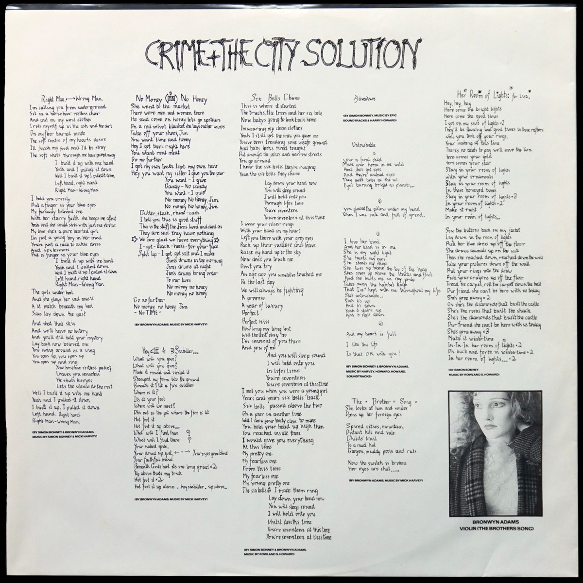 LP Crime & The City Solution — Room Of Lights фото 3