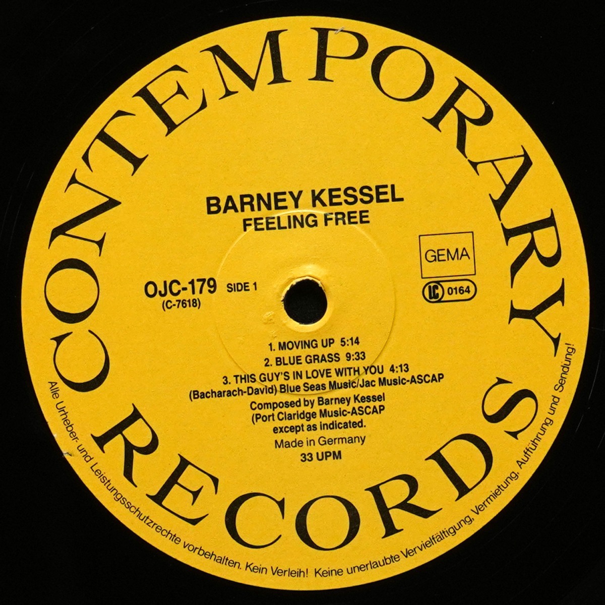 LP Barney Kessel — Feeling Free фото 3