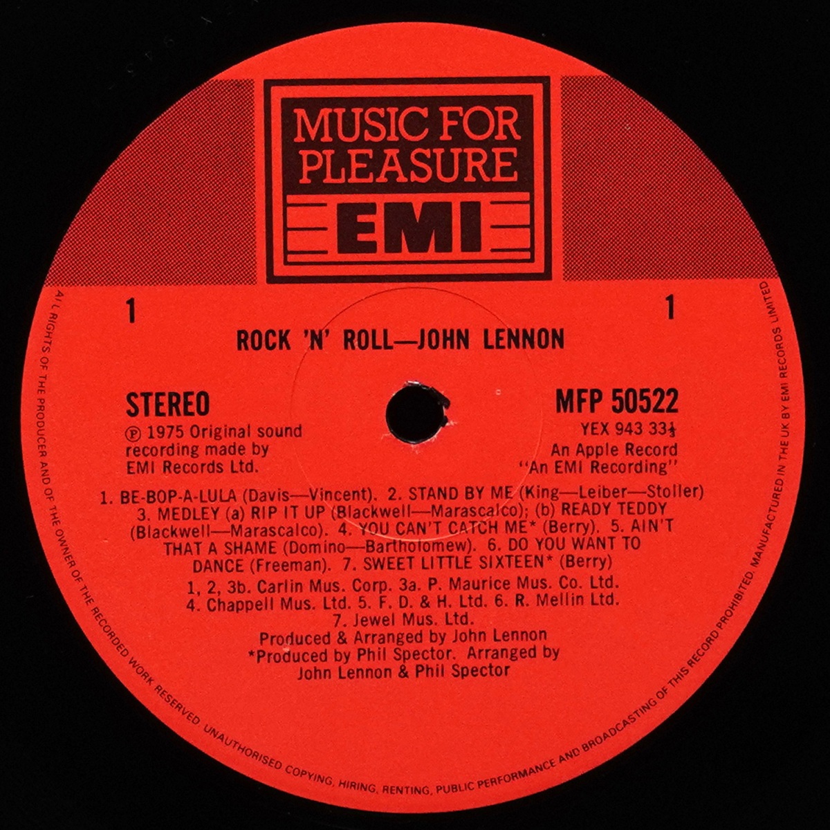 LP John Lennon — Rock 'N' Roll фото 3