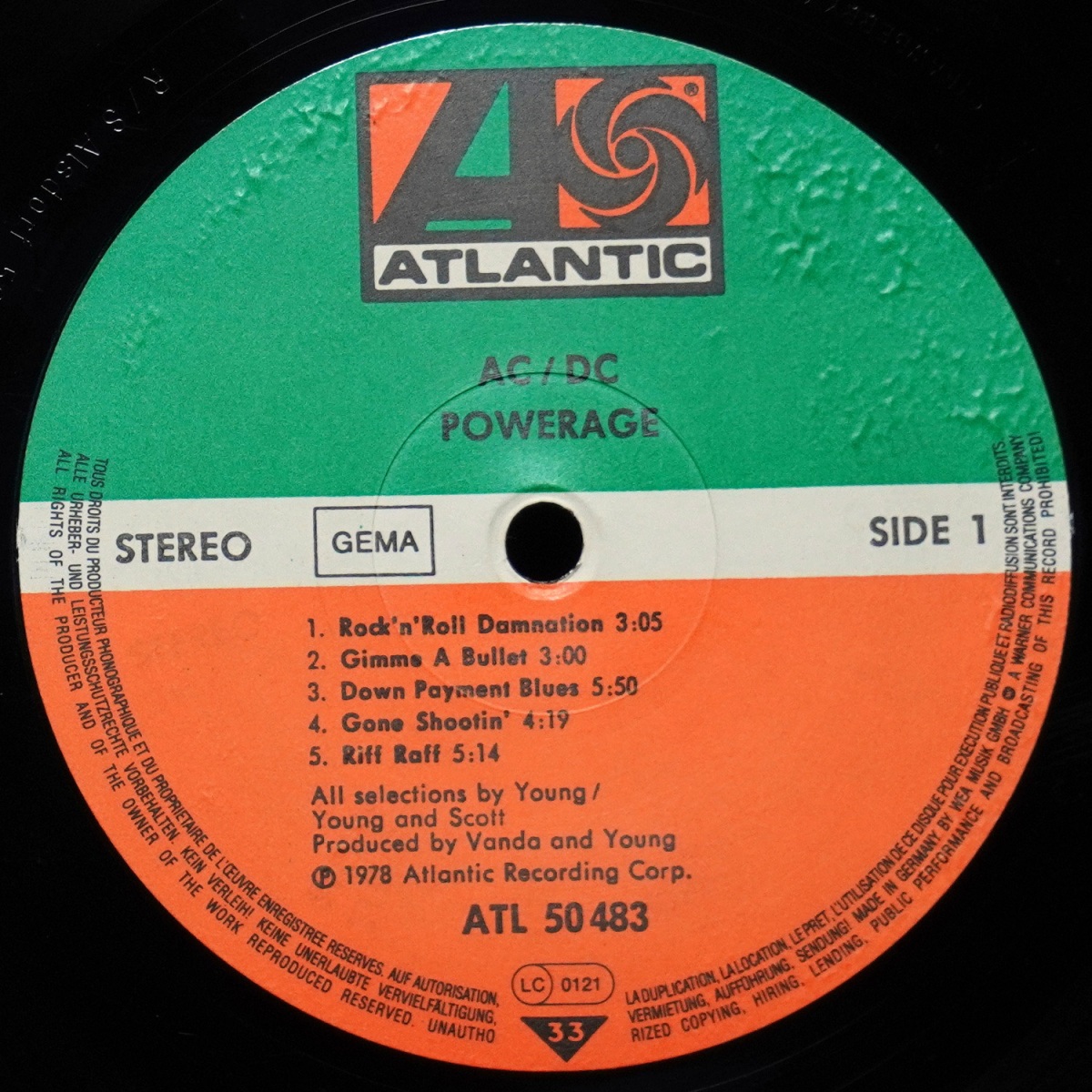 LP AC/DC — Powerage фото 3