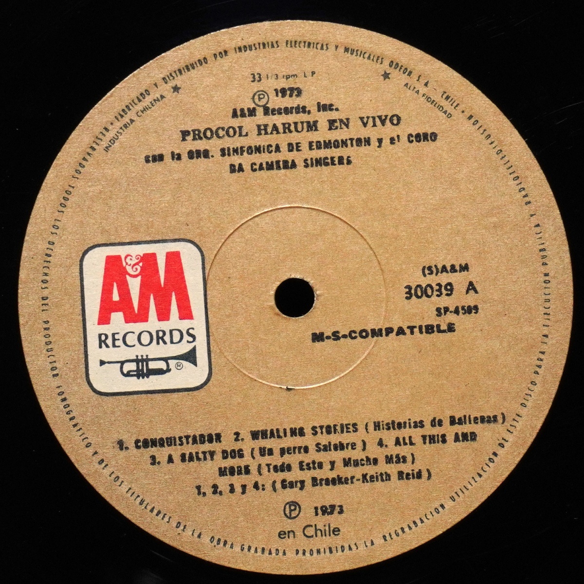 LP Procol Harum — Live - In Concert With The Edmonton Symphony Orchestra фото 2