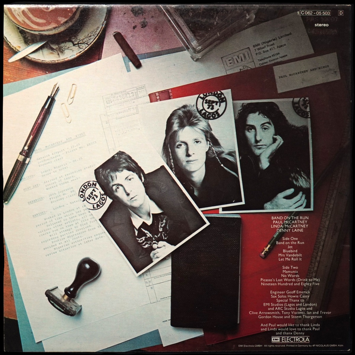 LP Wings — Band On The Run фото 2