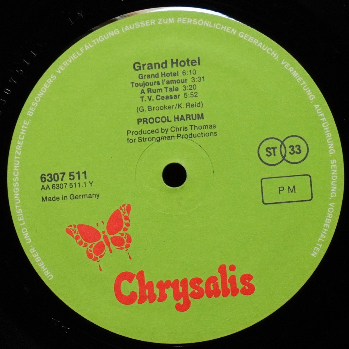LP Procol Harum — Grand Hotel (+ буклет) фото 3