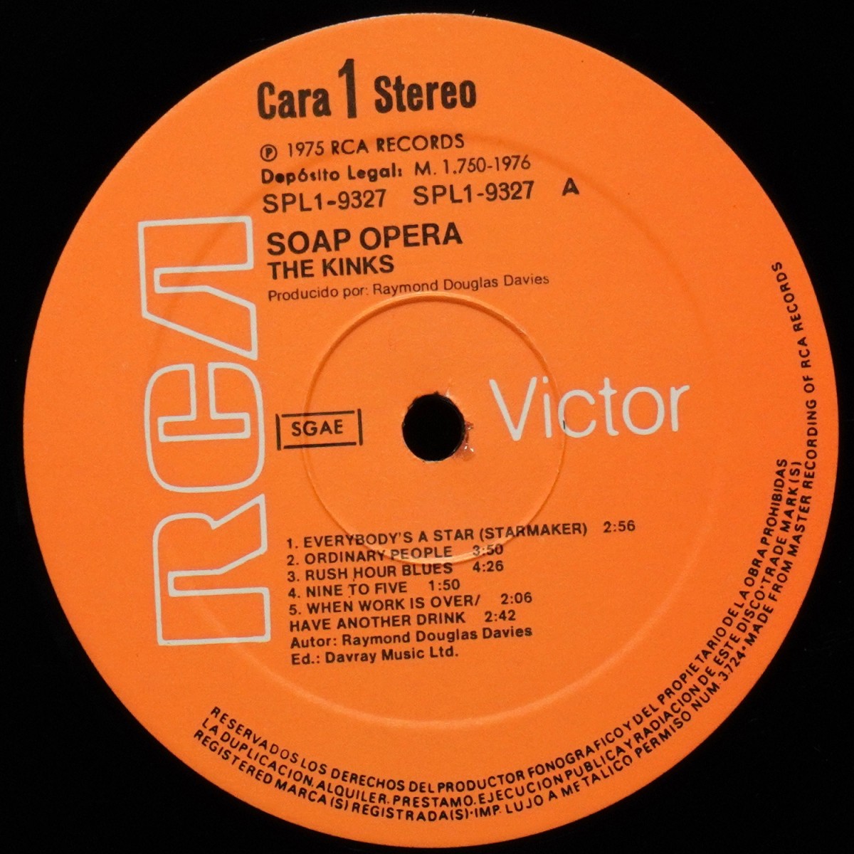 LP Kinks — Soap Opera фото 2